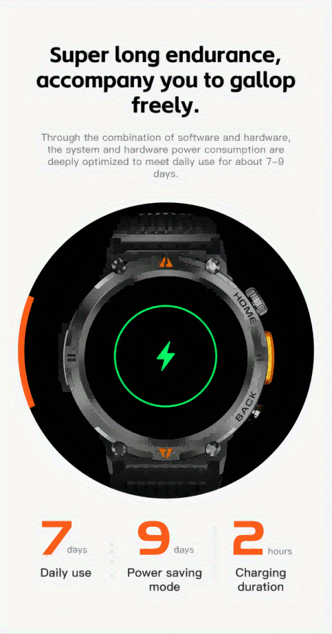 [JELLOO Smart Watch] JELLOO Sports Smart Watch | 1.45" HD Screen, Wireless Calling Function, LED Lighting, Zinc Alloy, Water-Resistant, Magnetic Charging, for Android & iPhone - Fitness Tracker, Pedometer, Modern Design, Wire