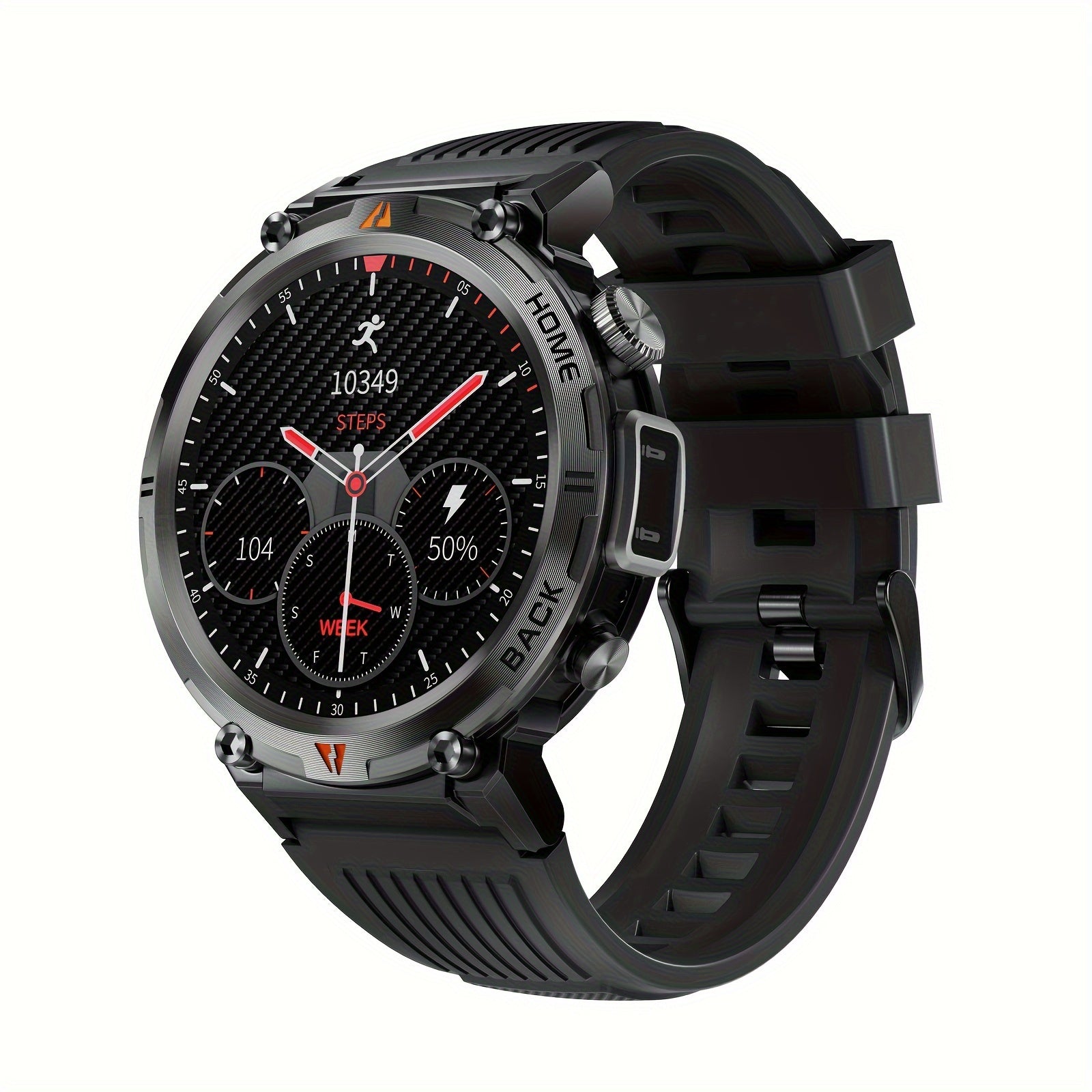 [JELLOO Smart Watch] JELLOO Sports Smart Watch | 1.45" HD Screen, Wireless Calling Function, LED Lighting, Zinc Alloy, Water-Resistant, Magnetic Charging, for Android & iPhone - Fitness Tracker, Pedometer, Modern Design, Wire