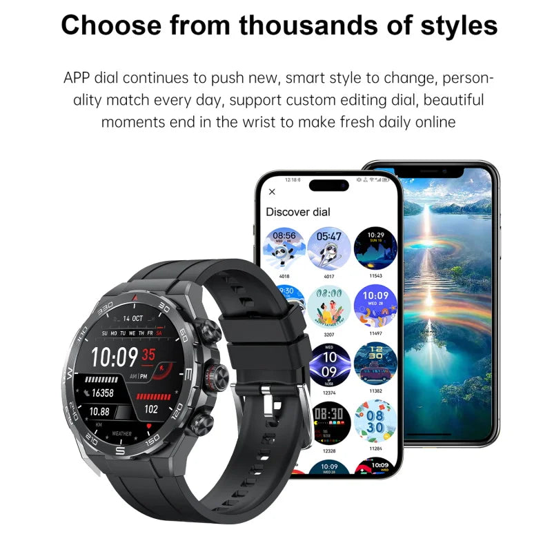 Fitness Smartwatch Works With iPhone & Android Blood Pressure Oxygen Heart Rate Sleep Monitor Thermometer Syncs Via Da Fit App