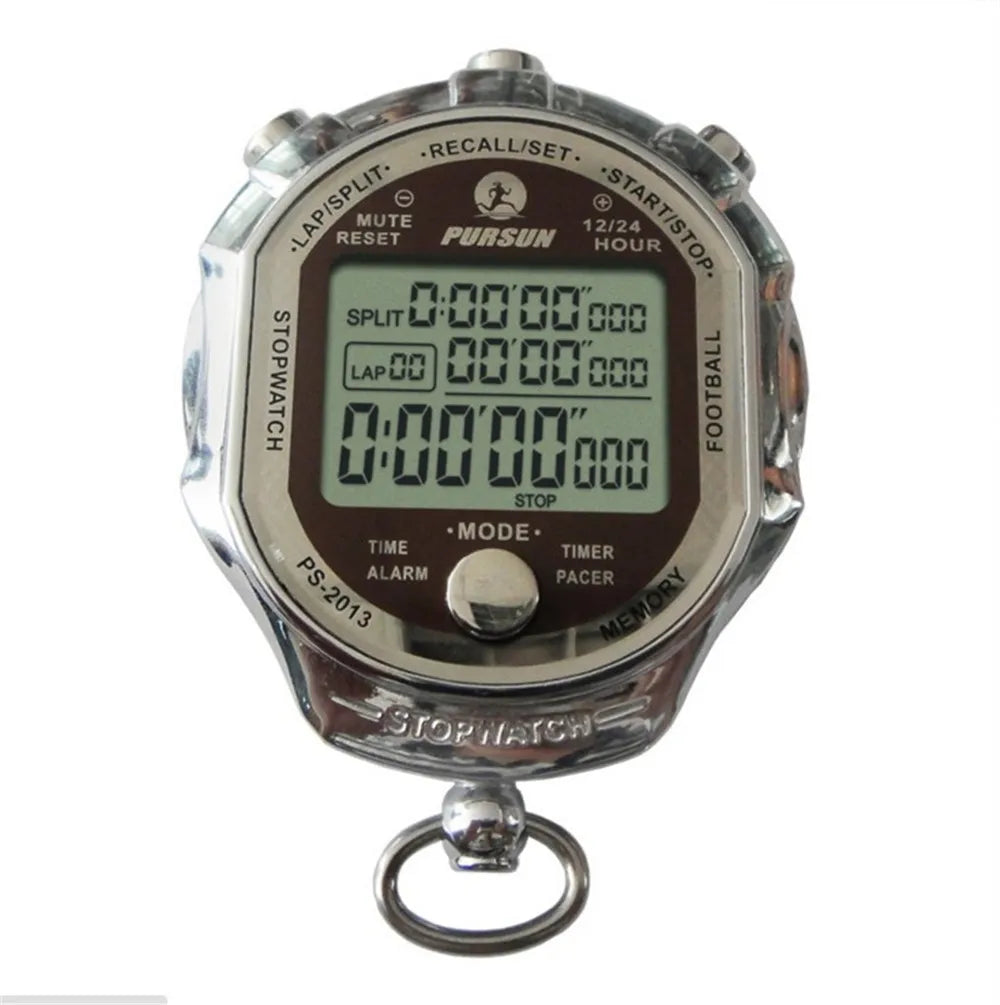 Sports Stopwatch  Timer Counter Second 1/1000 Chronograph Digital Stopwatch 1/1000 Second Sports Chronograph Counter Timer Watch