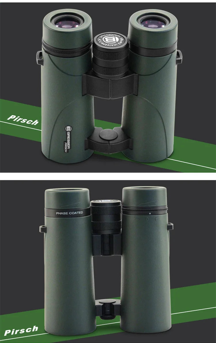 Bresser German brand 8x34 hollow portable binoculars HD high magnification nitrogen-filled waterproof travel concert 10X34