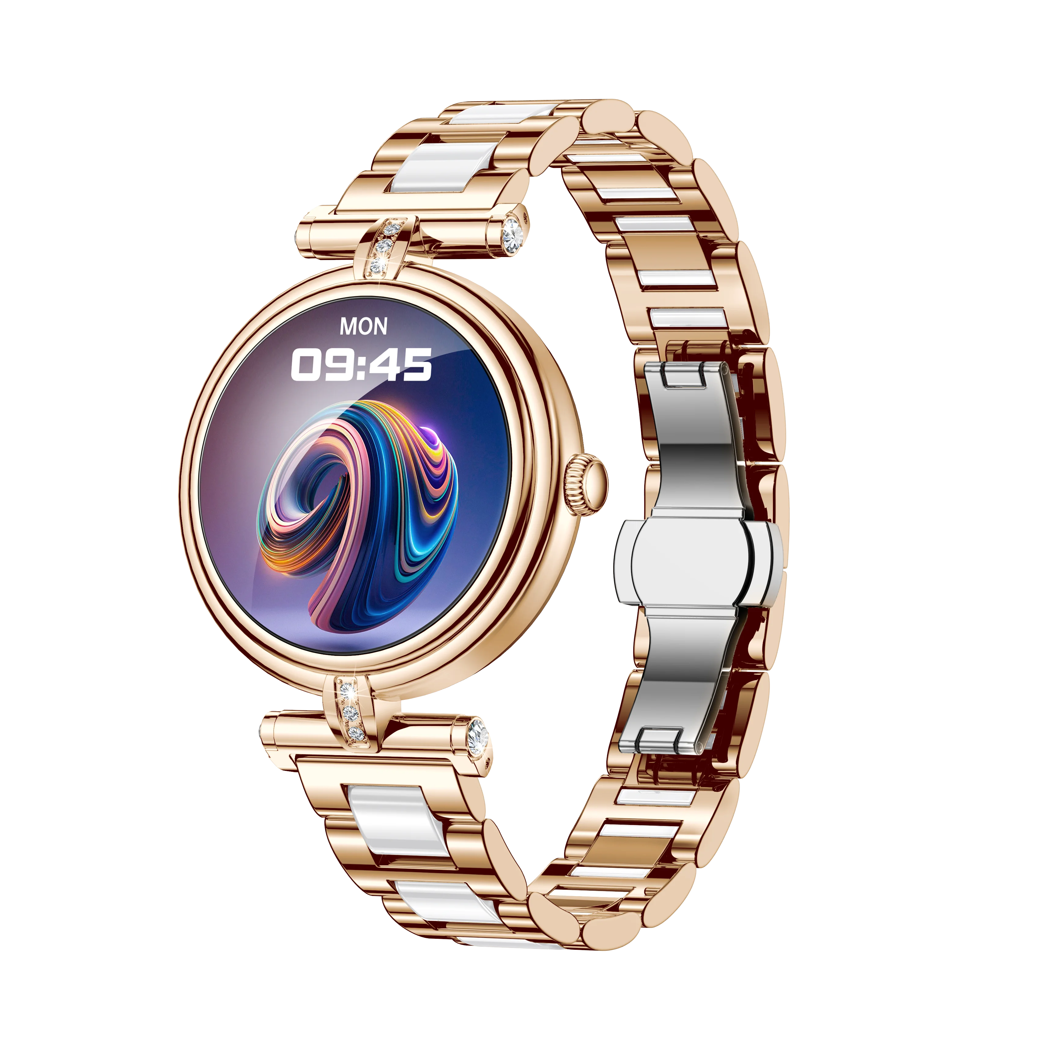 AK62 Smart Outdoor Sports Watch 3ATM Long-Life LED Stopwatch Timer AMOLED Display Leather Touch BT Compatible Android iPhone