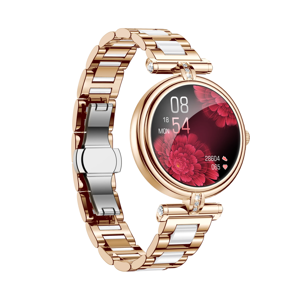 AK62 Smart Outdoor Sports Watch 3ATM Long-Life LED Stopwatch Timer AMOLED Display Leather Touch BT Compatible Android iPhone