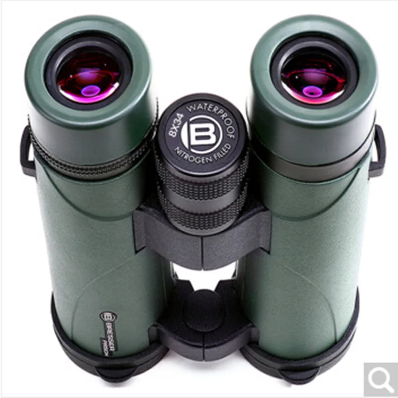 Bresser German brand 8x34 hollow portable binoculars HD high magnification nitrogen-filled waterproof travel concert 10X34