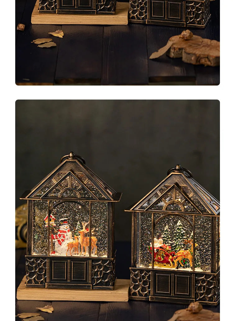 Christmas desktop decorations, ornaments, retro night lights, decorations, gifts, children's gifts, crafts