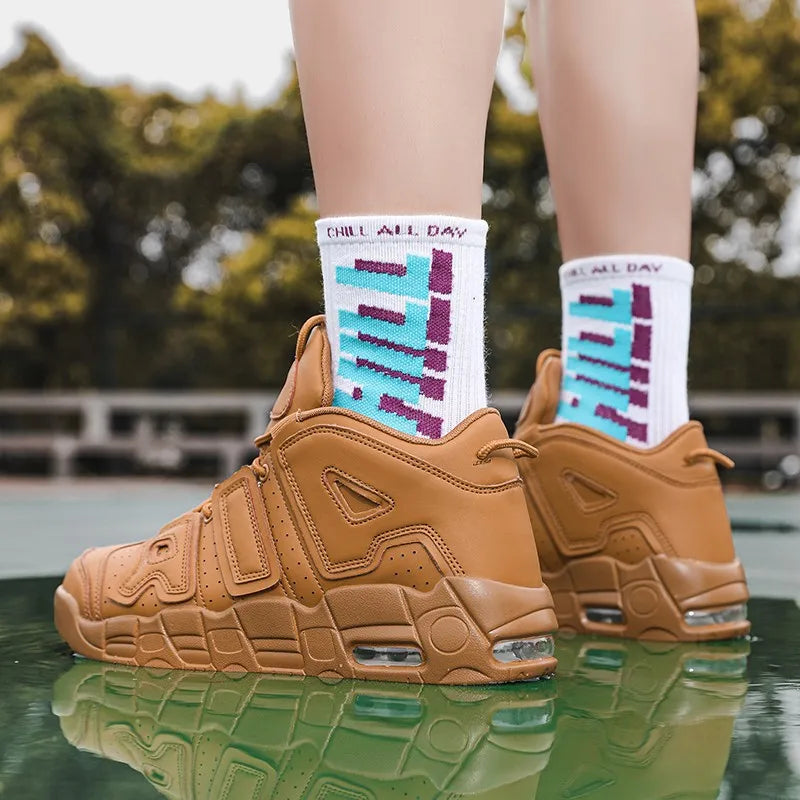 Men's Sports Shoes for Sneakers Mens Fitness Sport Leather Casual Basketball Shoes Women Breathable Running Couple Shoes