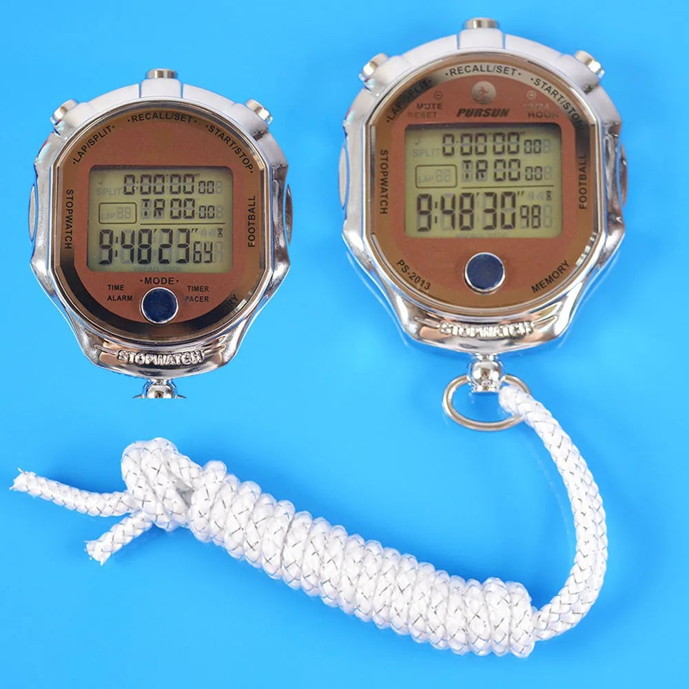 Sports Stopwatch  Timer Counter Second 1/1000 Chronograph Digital Stopwatch 1/1000 Second Sports Chronograph Counter Timer Watch