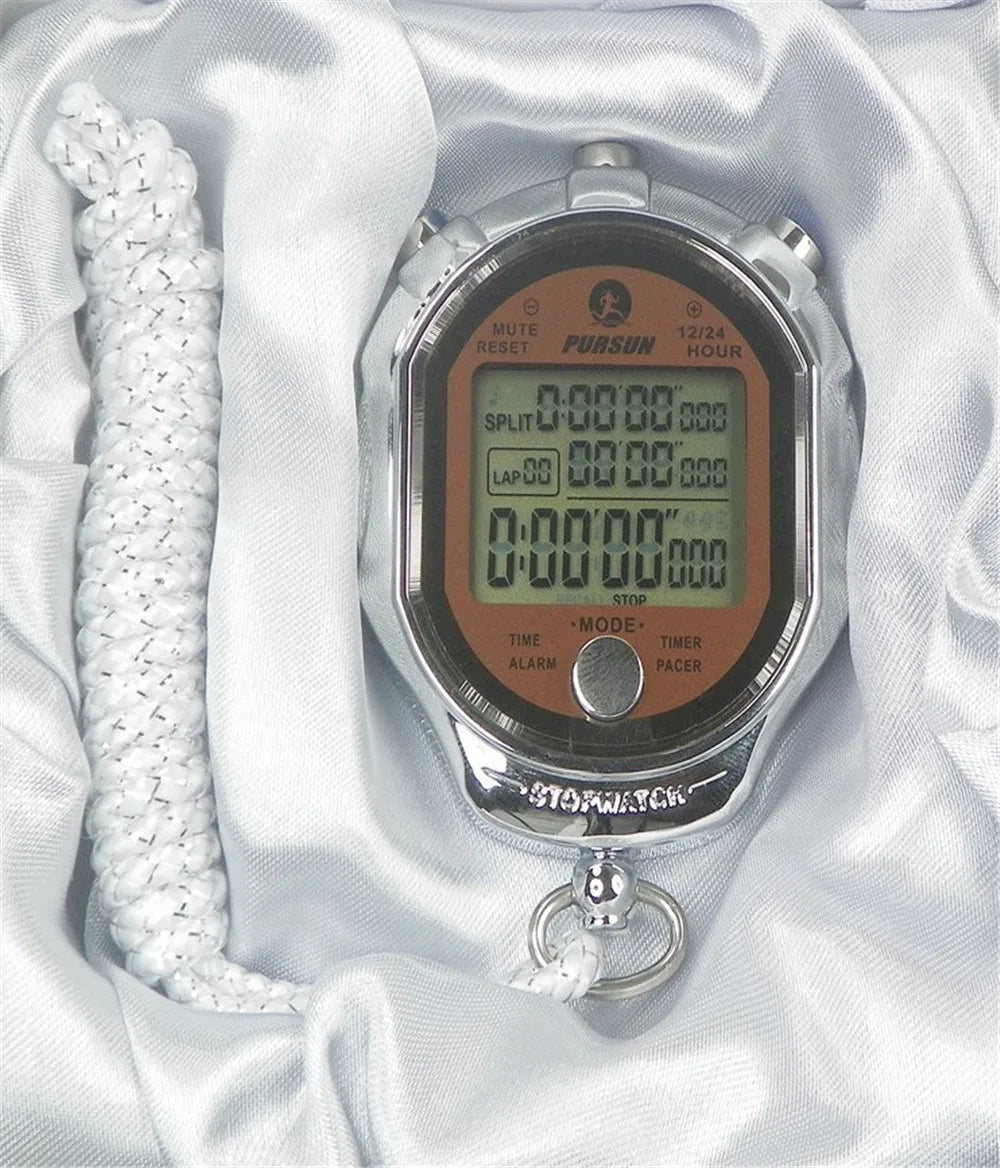 Sports Stopwatch  Timer Counter Second 1/1000 Chronograph Digital Stopwatch 1/1000 Second Sports Chronograph Counter Timer Watch