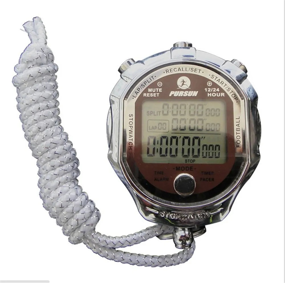 Sports Stopwatch  Timer Counter Second 1/1000 Chronograph Digital Stopwatch 1/1000 Second Sports Chronograph Counter Timer Watch