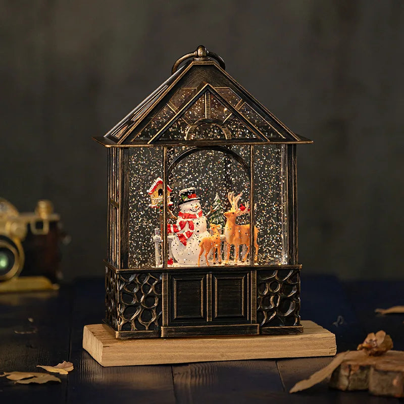 Christmas desktop decorations, ornaments, retro night lights, decorations, gifts, children's gifts, crafts