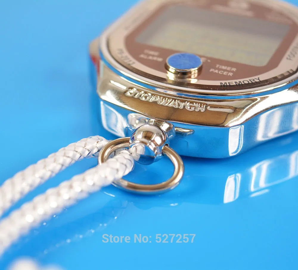 Sports Stopwatch  Timer Counter Second 1/1000 Chronograph Digital Stopwatch 1/1000 Second Sports Chronograph Counter Timer Watch