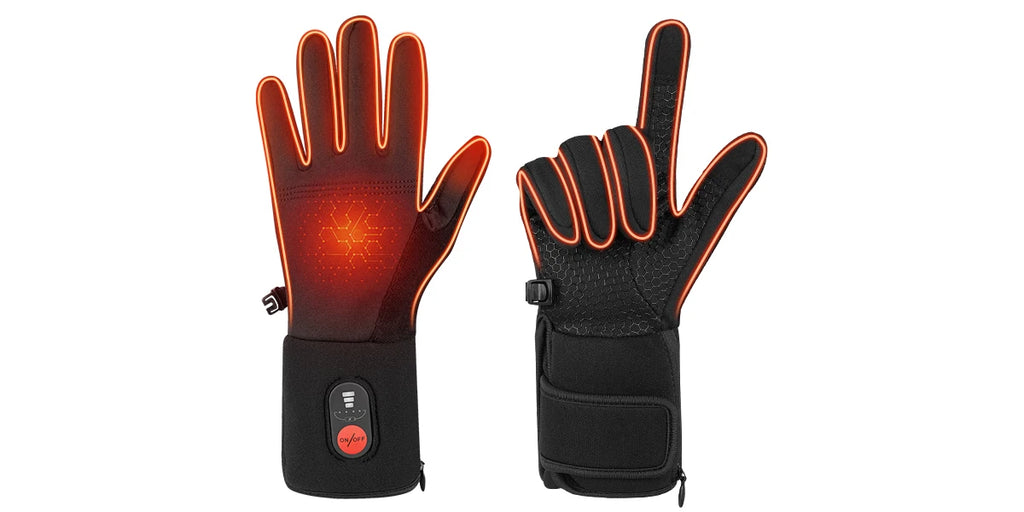 SAVIOR HEAT Heated Gloves Liner Rechargeable Battery Electric Heated Glove Men Women for Cycling Motorcycle Fishing Snowboard