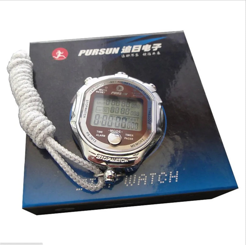 Sports Stopwatch  Timer Counter Second 1/1000 Chronograph Digital Stopwatch 1/1000 Second Sports Chronograph Counter Timer Watch