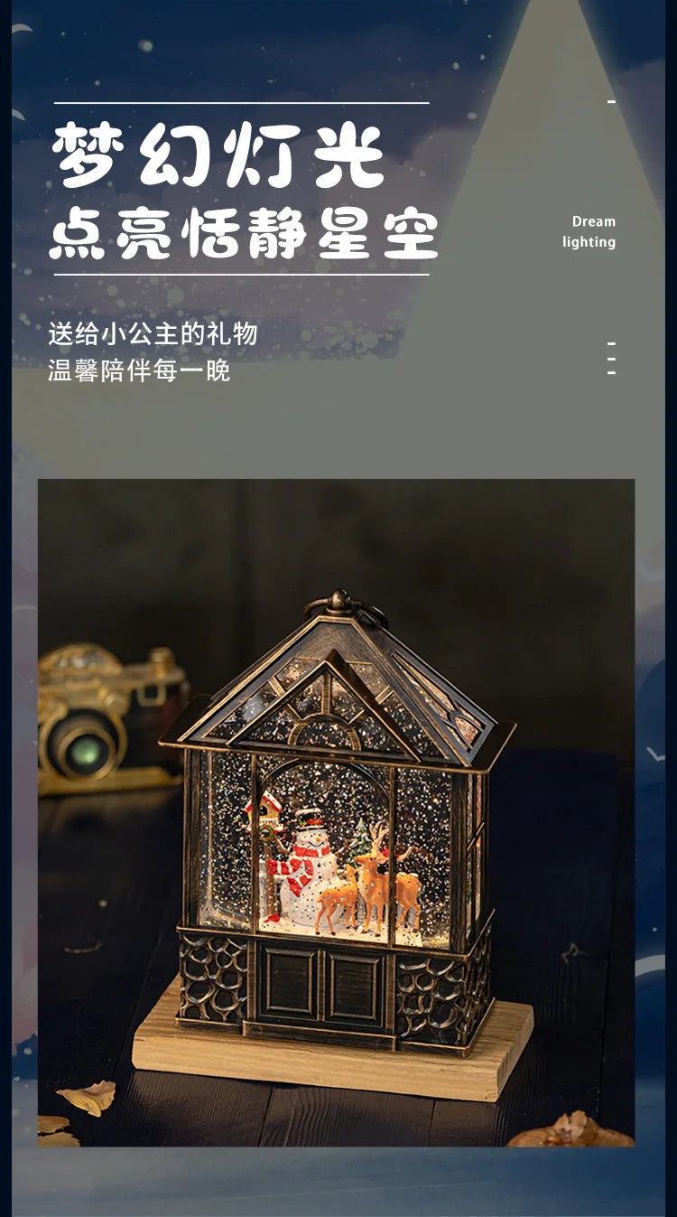 Christmas desktop decorations, ornaments, retro night lights, decorations, gifts, children's gifts, crafts