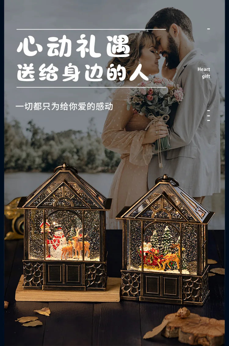 Christmas desktop decorations, ornaments, retro night lights, decorations, gifts, children's gifts, crafts