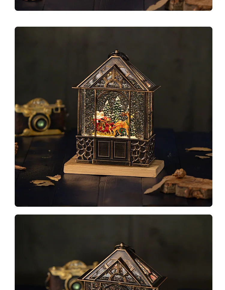 Christmas desktop decorations, ornaments, retro night lights, decorations, gifts, children's gifts, crafts