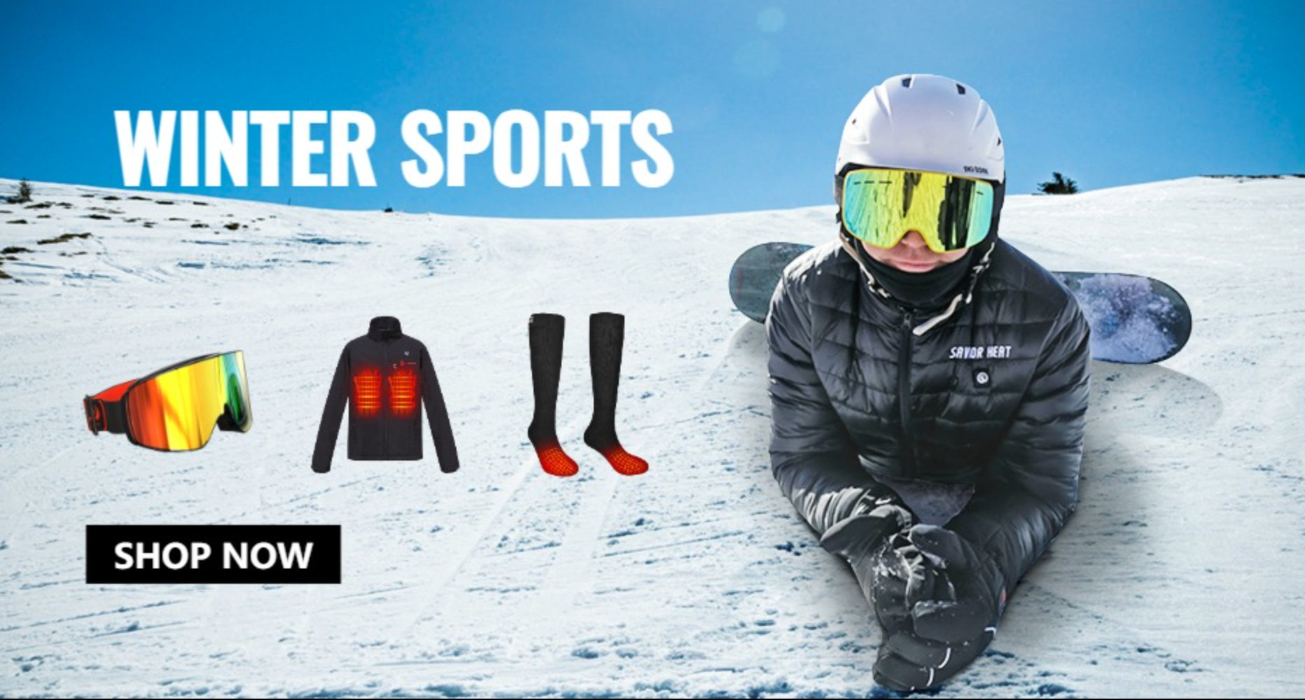 SAVIOR HEAT Heated Gloves Liner Rechargeable Battery Electric Heated Glove Men Women for Cycling Motorcycle Fishing Snowboard